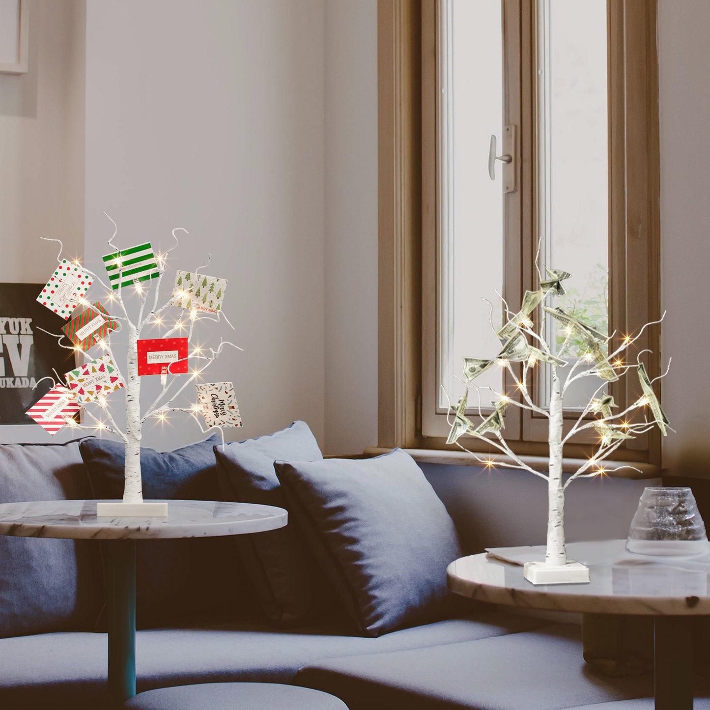 EAMBRITE Weihnachtsbaum mit Gutscheinen, Geldbaum - Geschenkhaltem