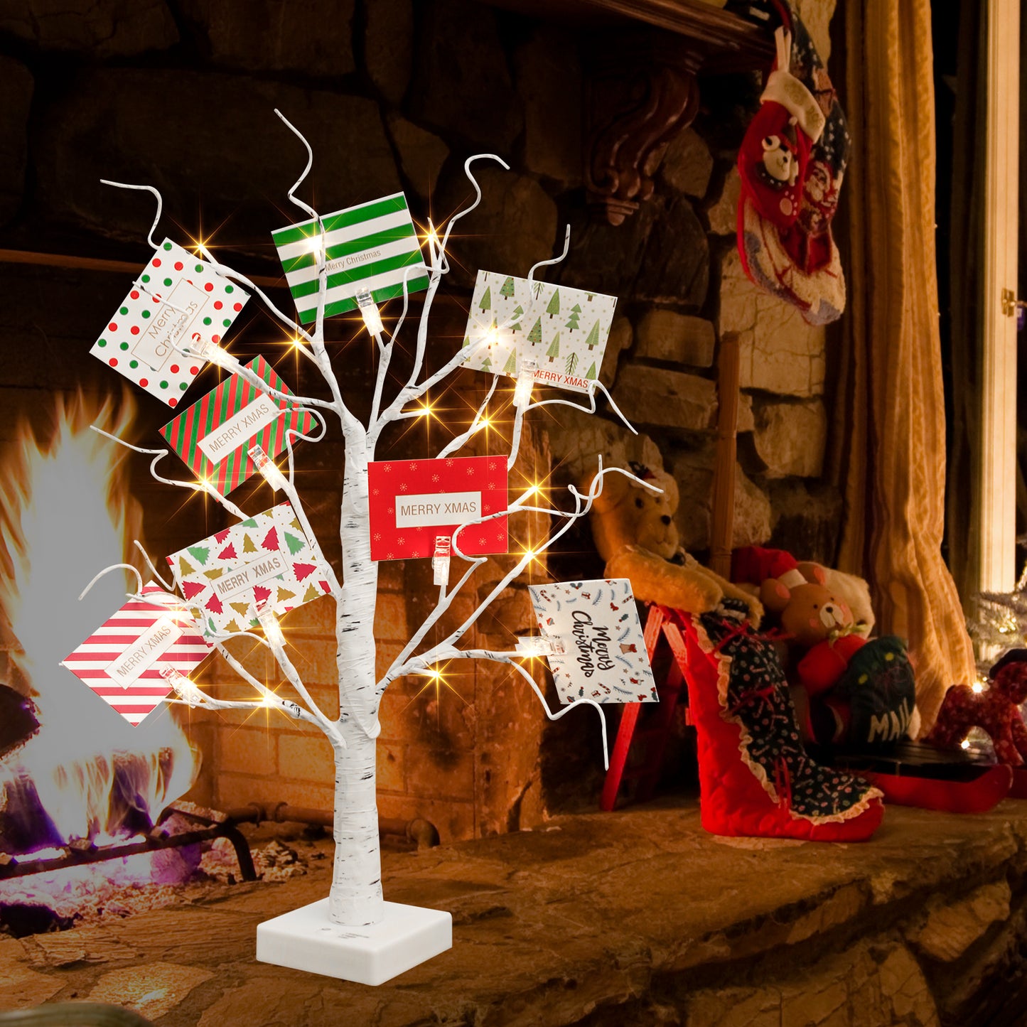 EAMBRITE Weihnachtsbaum mit Gutscheinen, Geldbaum - Geschenkhaltem