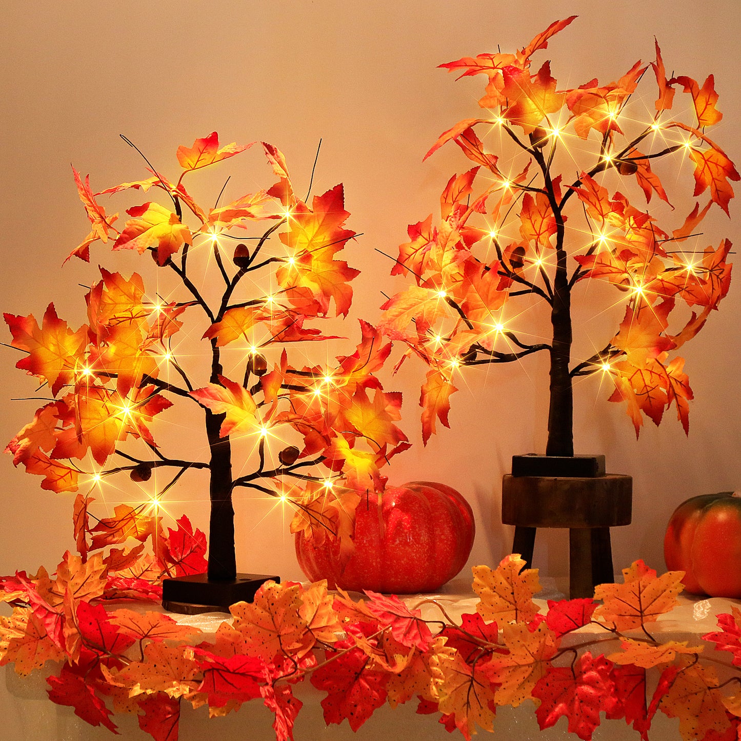 EAMBRITE Lighted Maple Tree Fall Decor