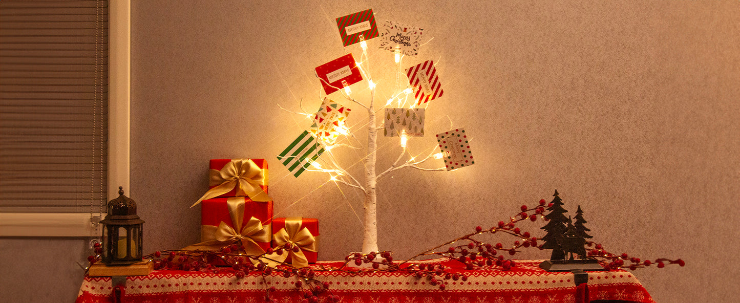EAMBRITE Weihnachtsbaum mit Gutscheinen, Geldbaum - Geschenkhaltem