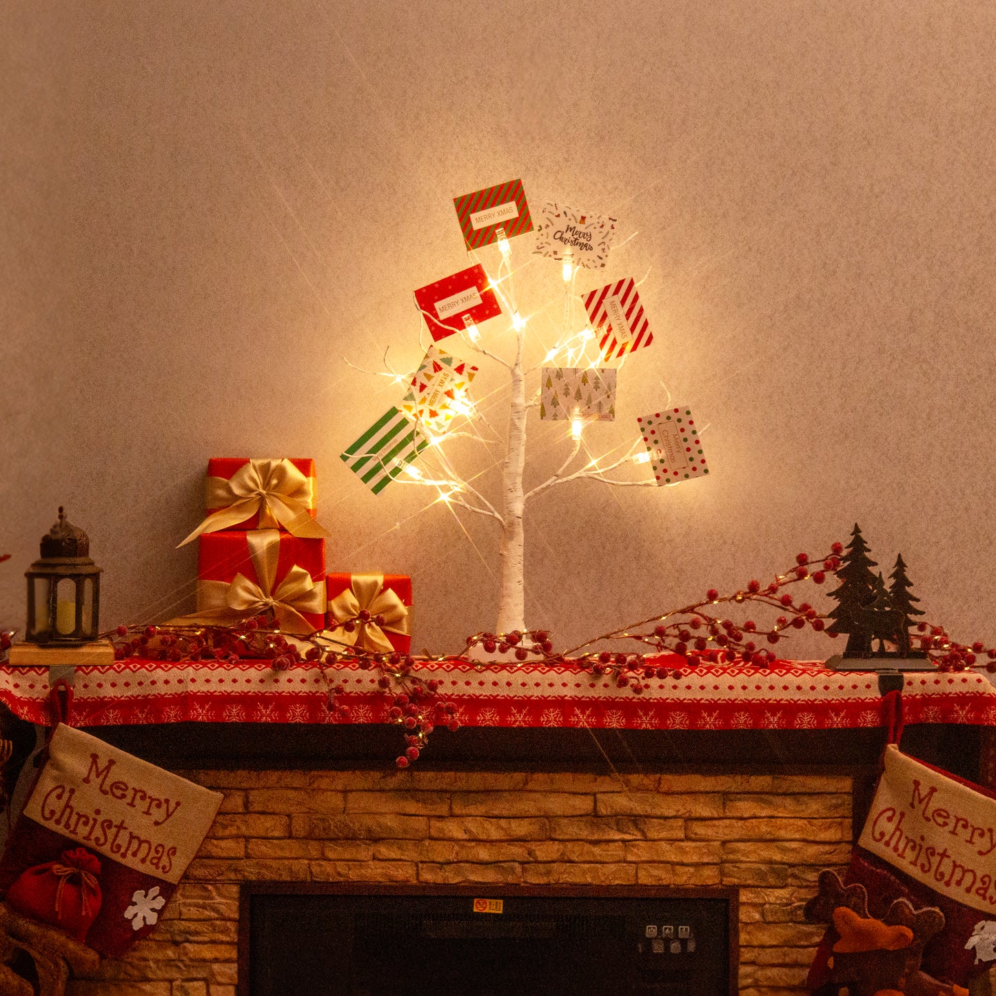EAMBRITE Weihnachtsbaum mit Gutscheinen, Geldbaum - Geschenkhaltem