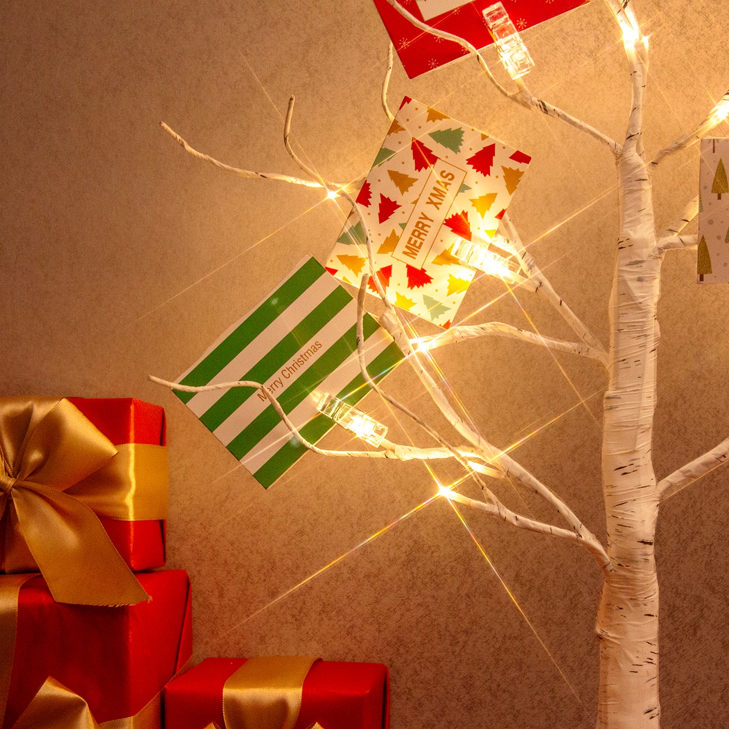 EAMBRITE Weihnachtsbaum mit Gutscheinen, Geldbaum - Geschenkhaltem