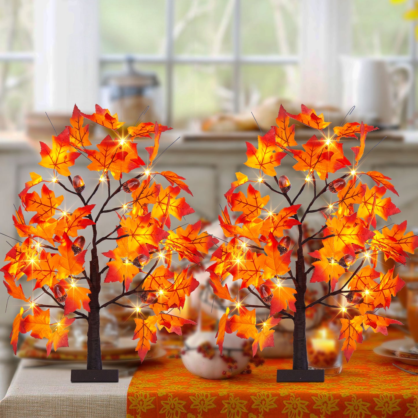 EAMBRITE Lighted Maple Tree Fall Decor