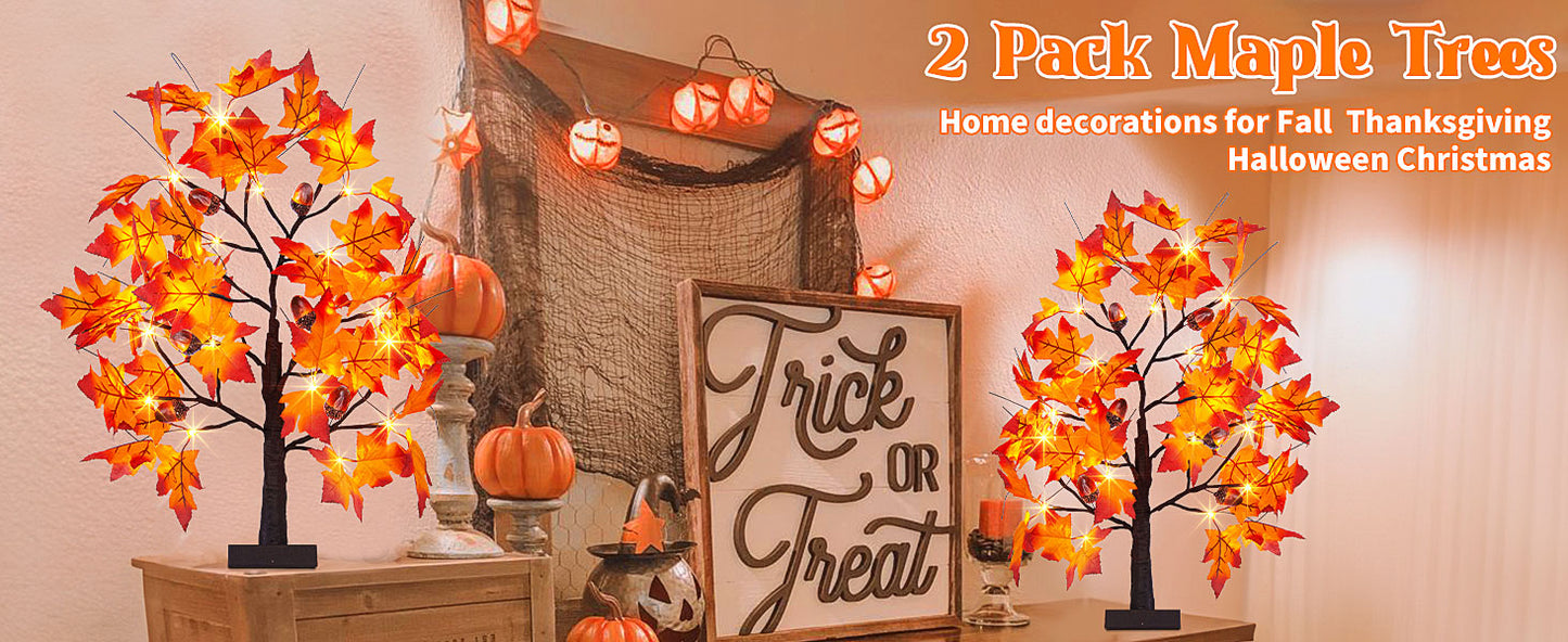 EAMBRITE Lighted Maple Tree Fall Decor