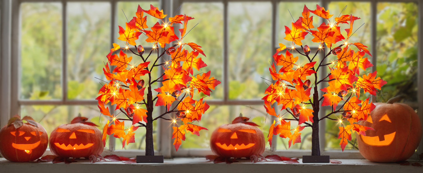 EAMBRITE Lighted Maple Tree Fall Decor