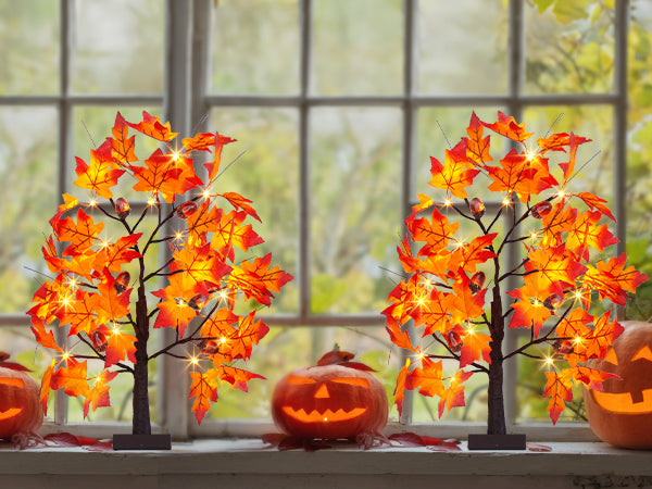 EAMBRITE Lighted Maple Tree Fall Decor