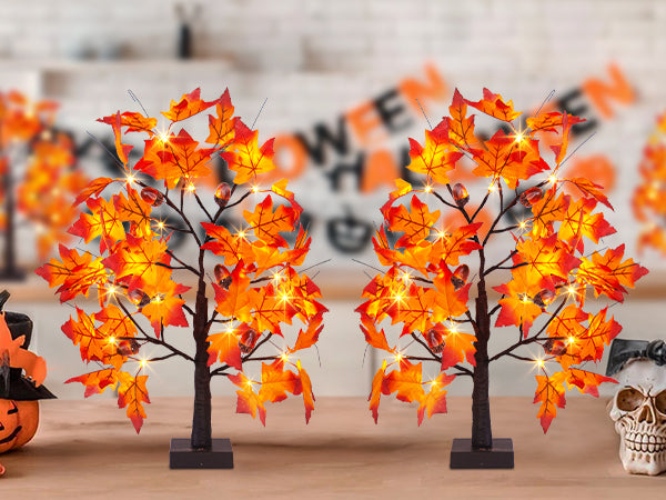 EAMBRITE Lighted Maple Tree Fall Decor