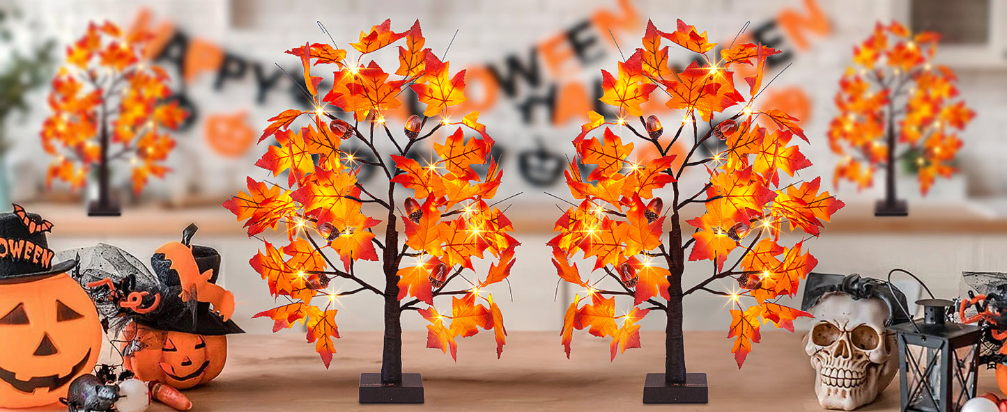 EAMBRITE Lighted Maple Tree Fall Decor