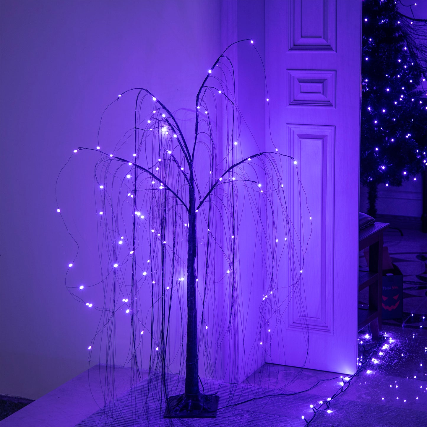 EAMBRITE 万圣节装饰 200 个 LED 万圣节灯串,带恐怖音乐