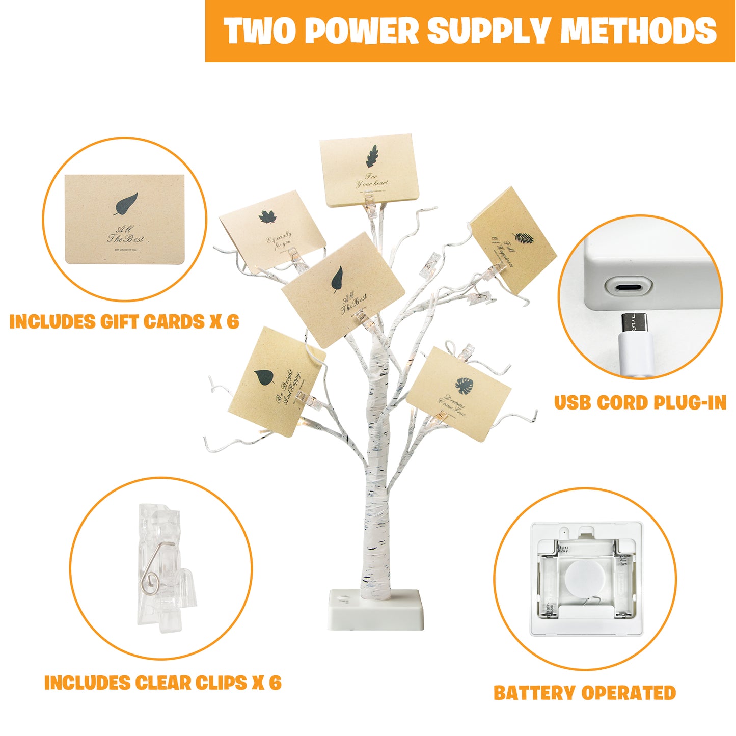 EAMBRITE Money Tree Gift Holder, Gift Card Tree 2FT 24LED