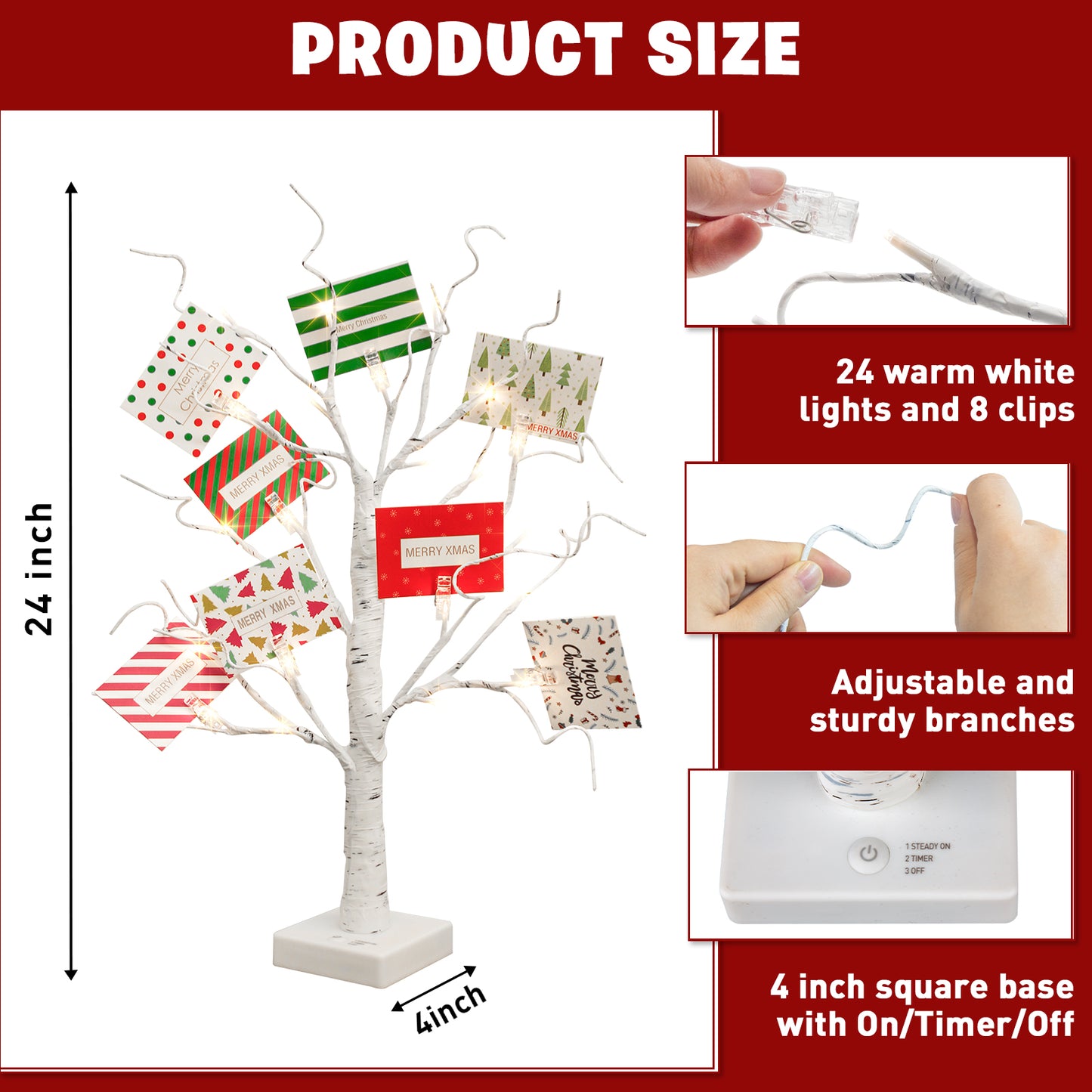EAMBRITE Weihnachtsbaum mit Gutscheinen, Geldbaum - Geschenkhaltem