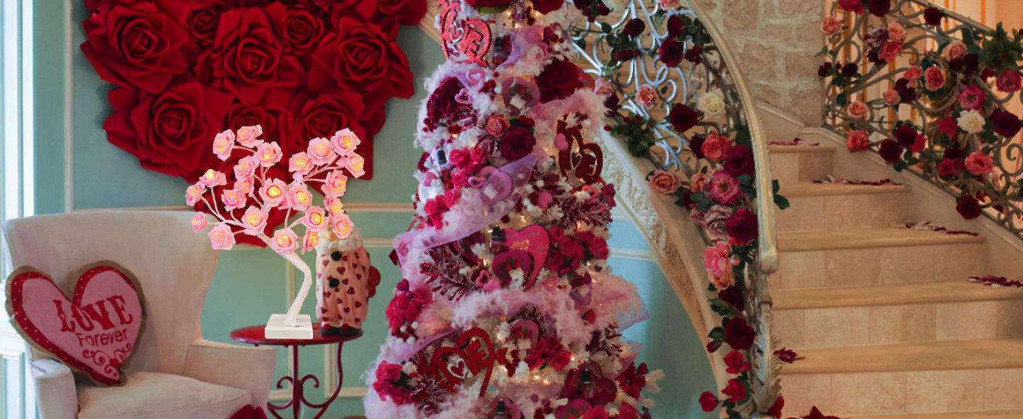 EAMBRITE Rose Flower Lamp