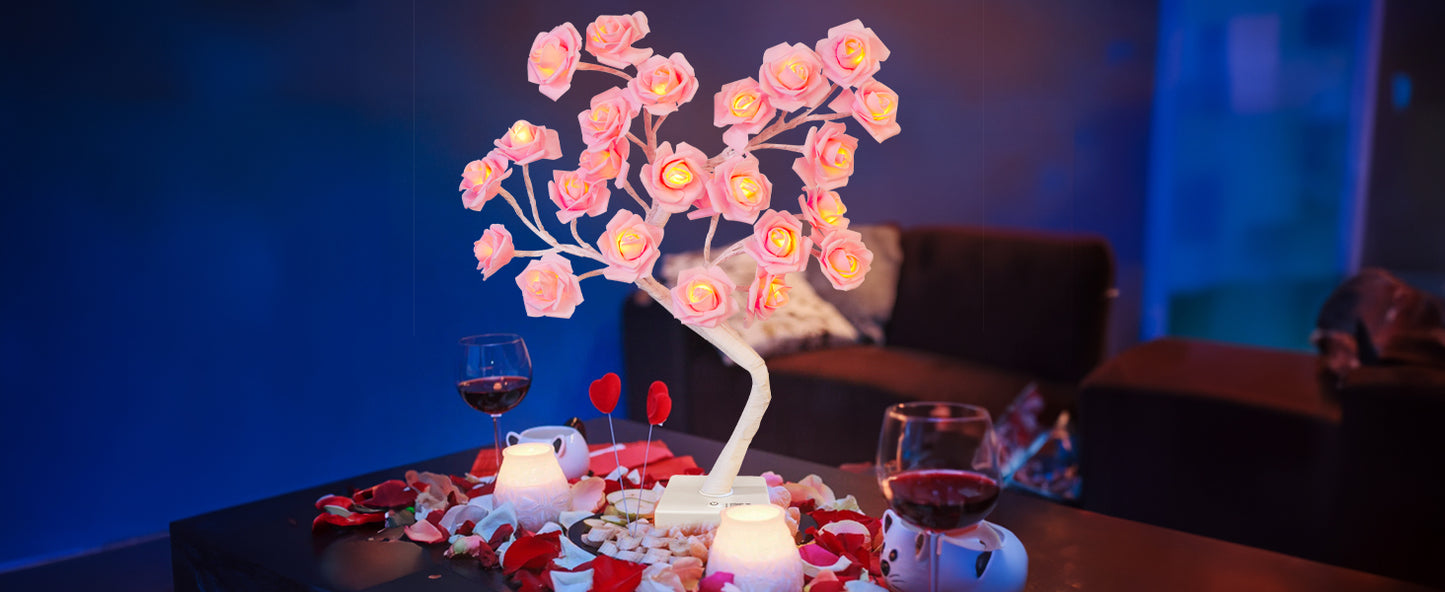 EAMBRITE Rose Flower Lamp