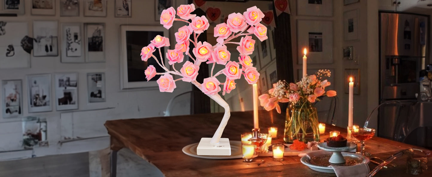 EAMBRITE Rose Flower Lamp