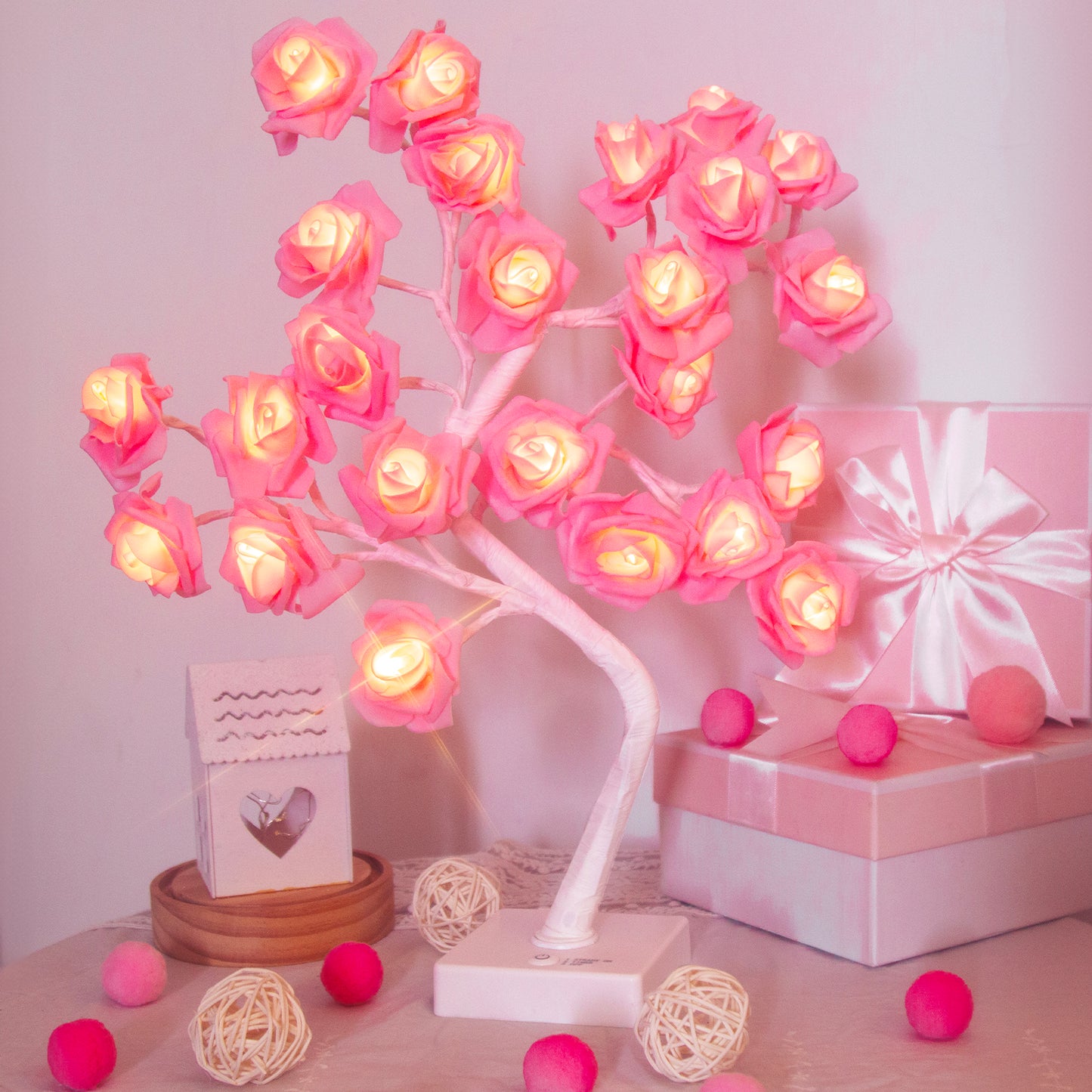 EAMBRITE Rose Flower Lamp