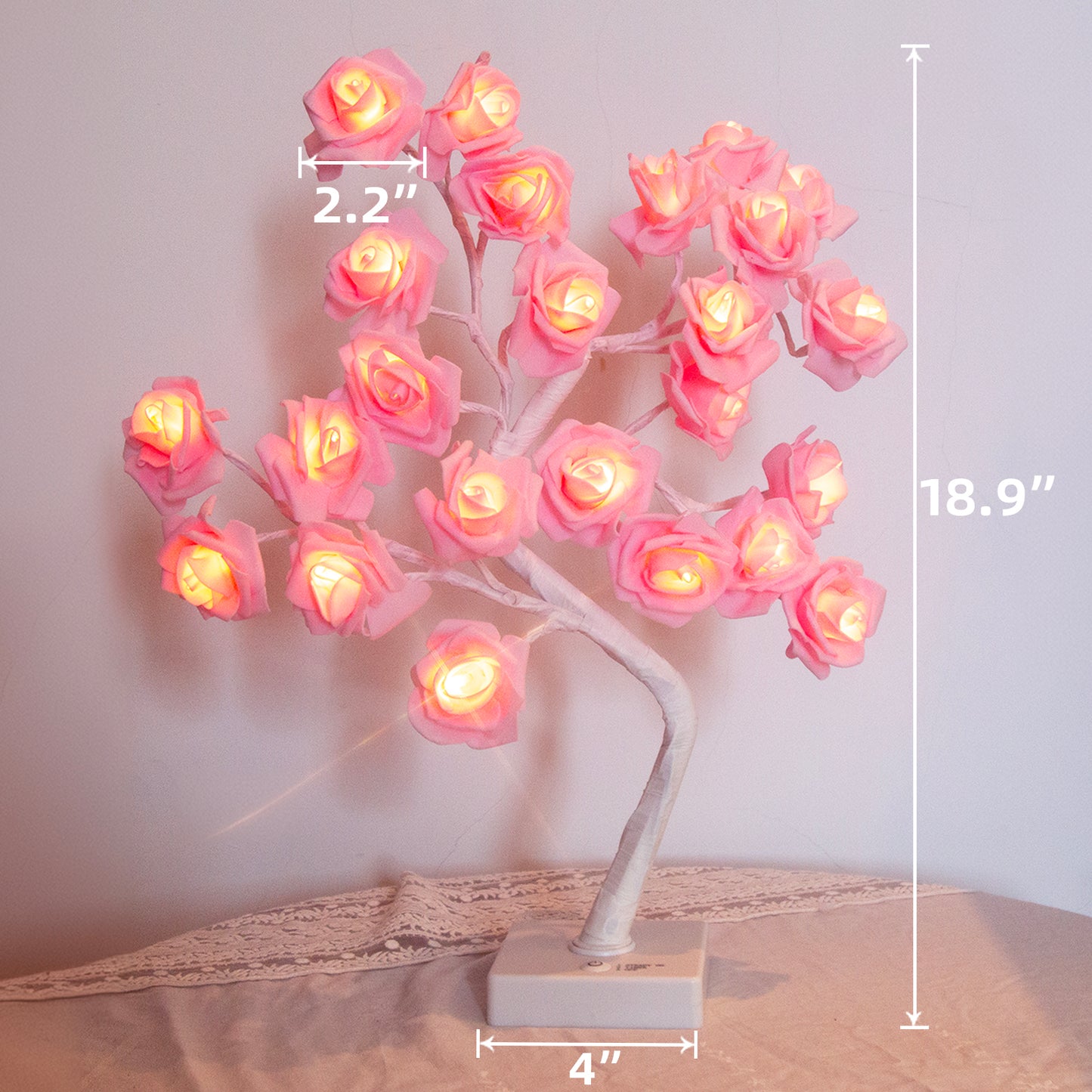 EAMBRITE Rose Flower Lamp