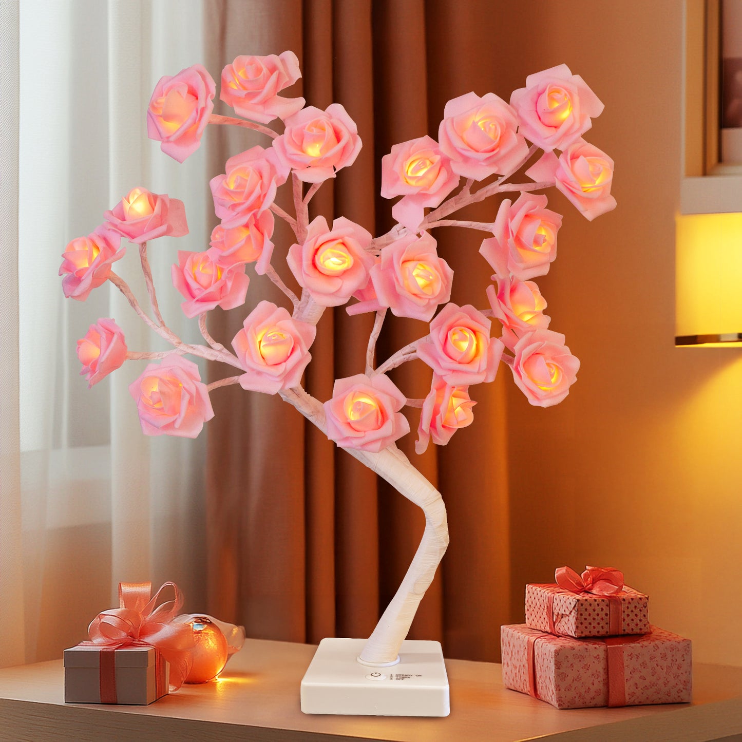 EAMBRITE Rose Flower Lamp