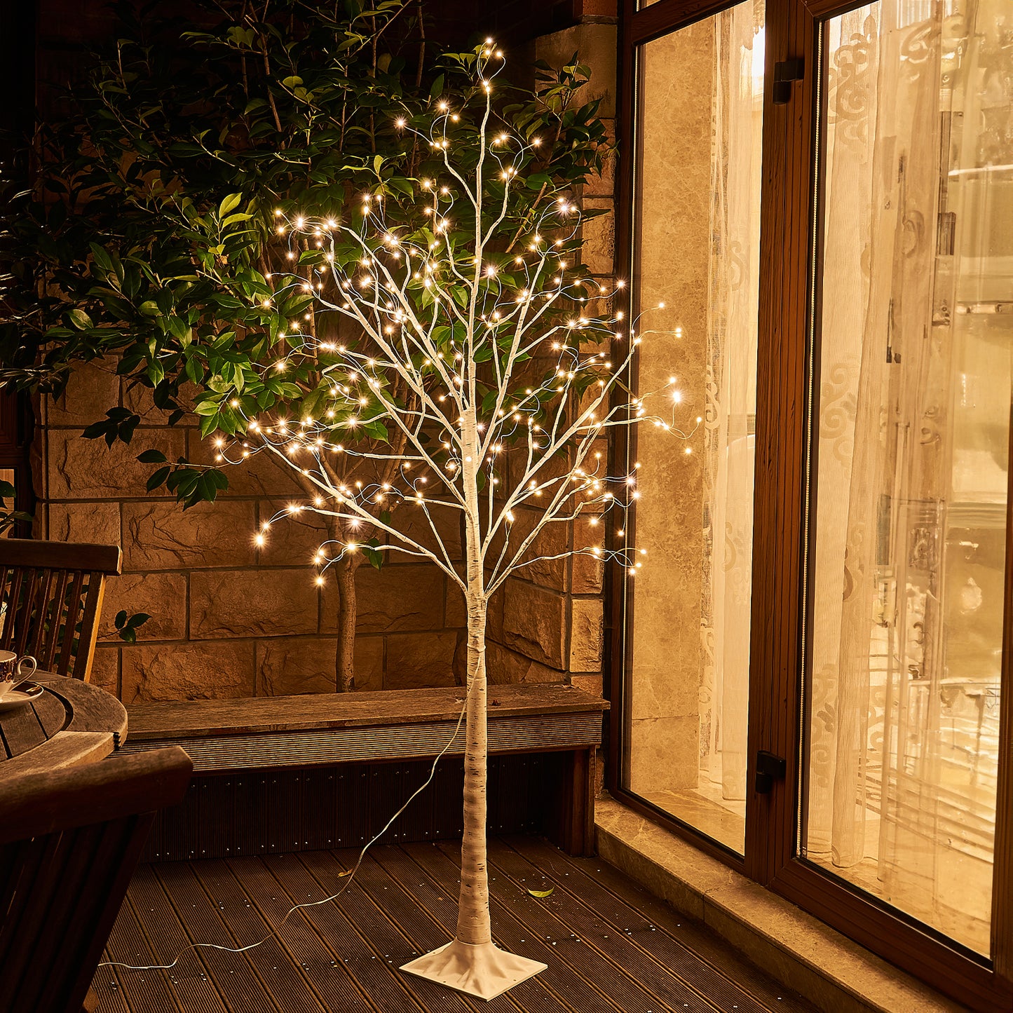 EAMBRITE 6FT Prelit Birch Tree