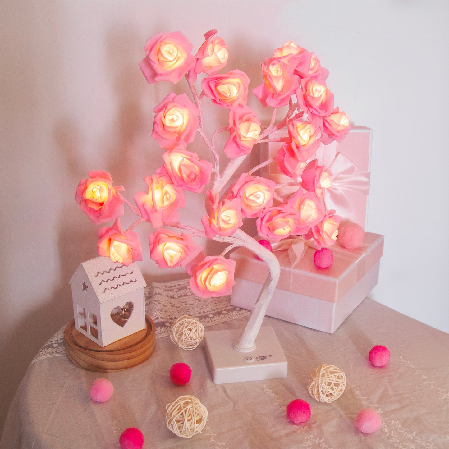 EAMBRITE Rose Flower Lamp