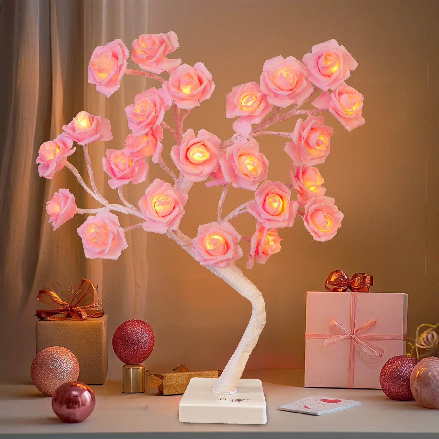 EAMBRITE Rose Flower Lamp