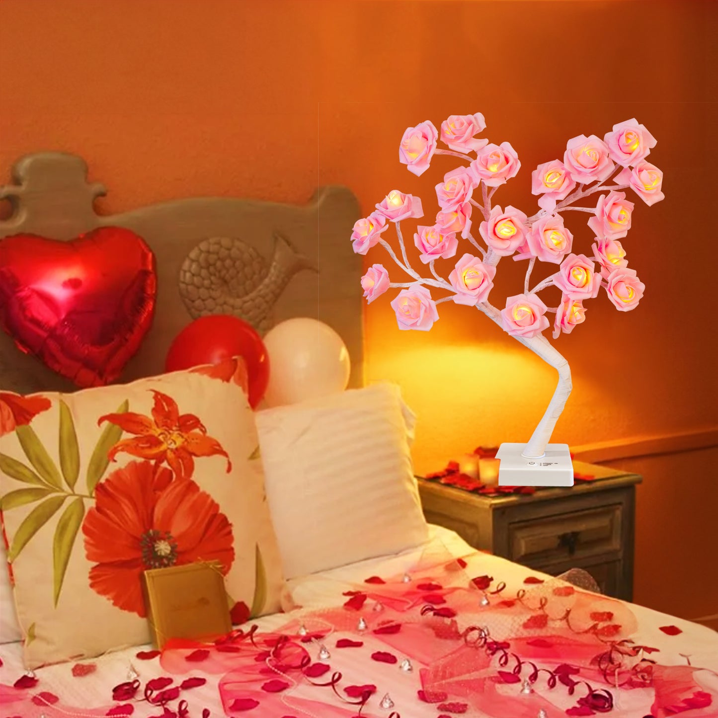 EAMBRITE Rose Flower Lamp