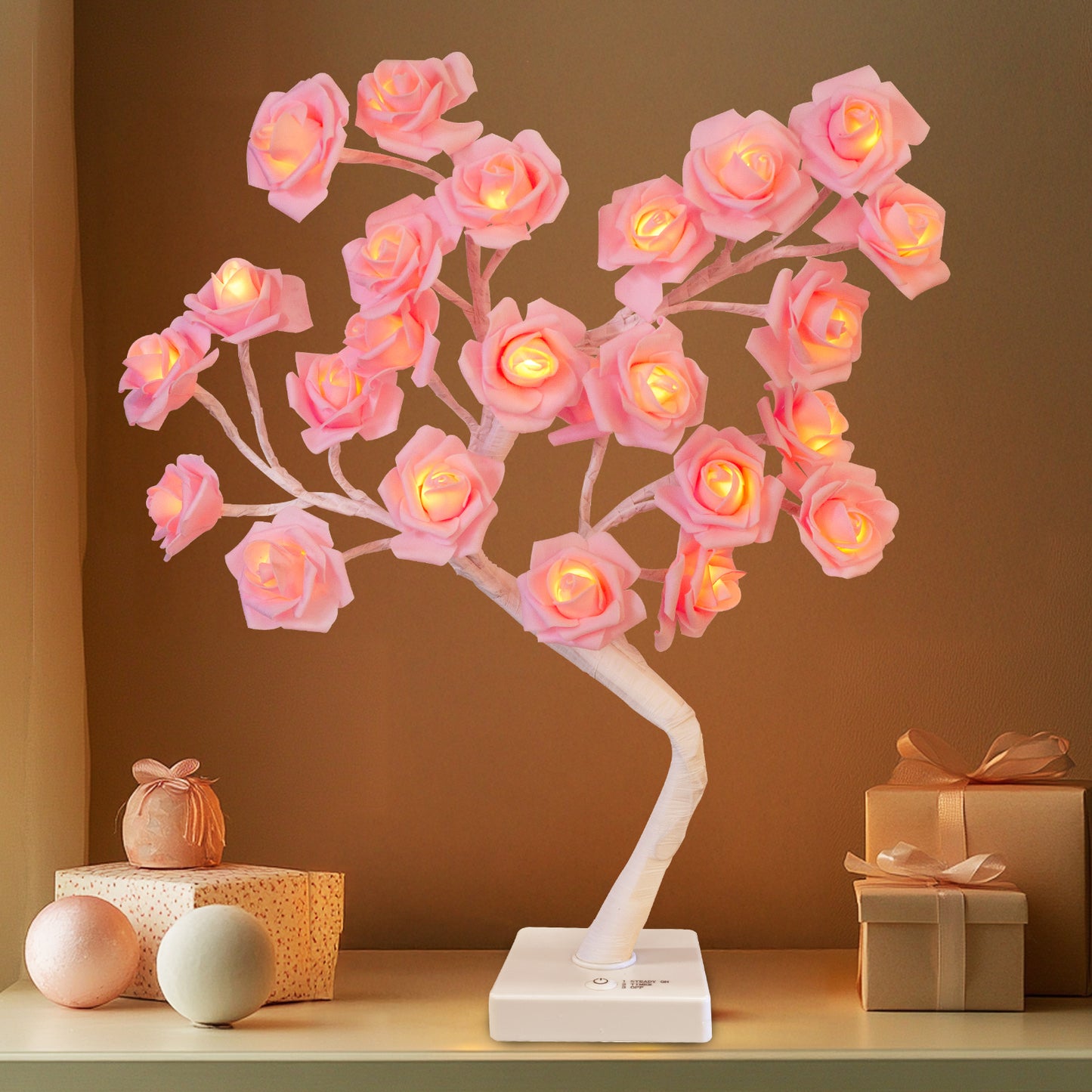 EAMBRITE Rose Flower Lamp