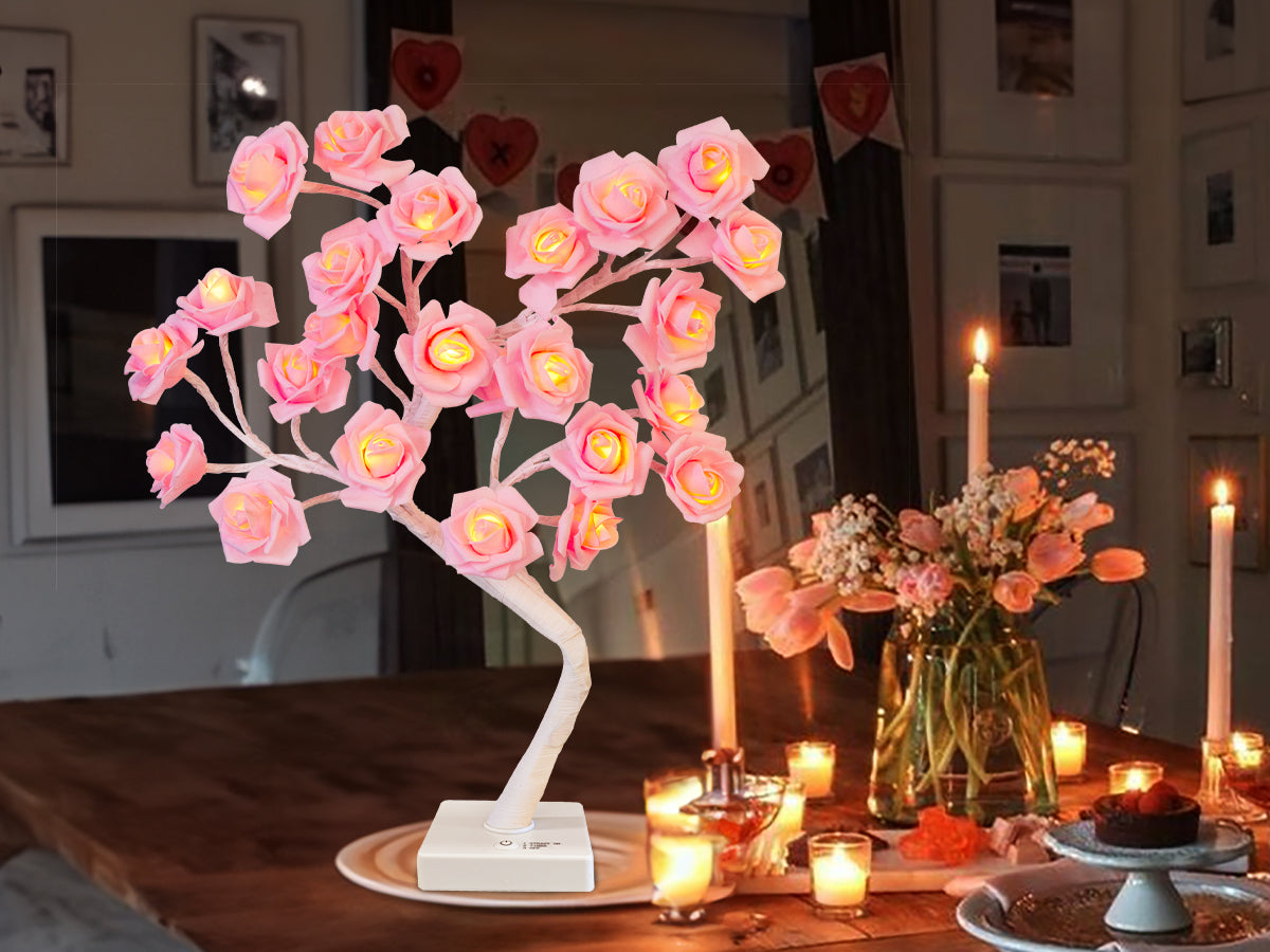 EAMBRITE Rose Flower Lamp