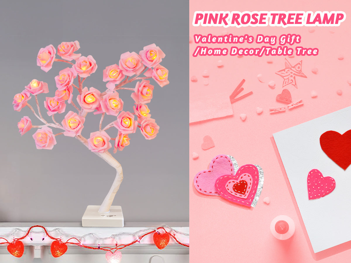 EAMBRITE Rose Flower Lamp