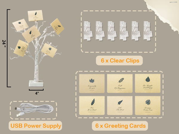 EAMBRITE Money Tree Gift Holder, Gift Card Tree 2FT 24LED