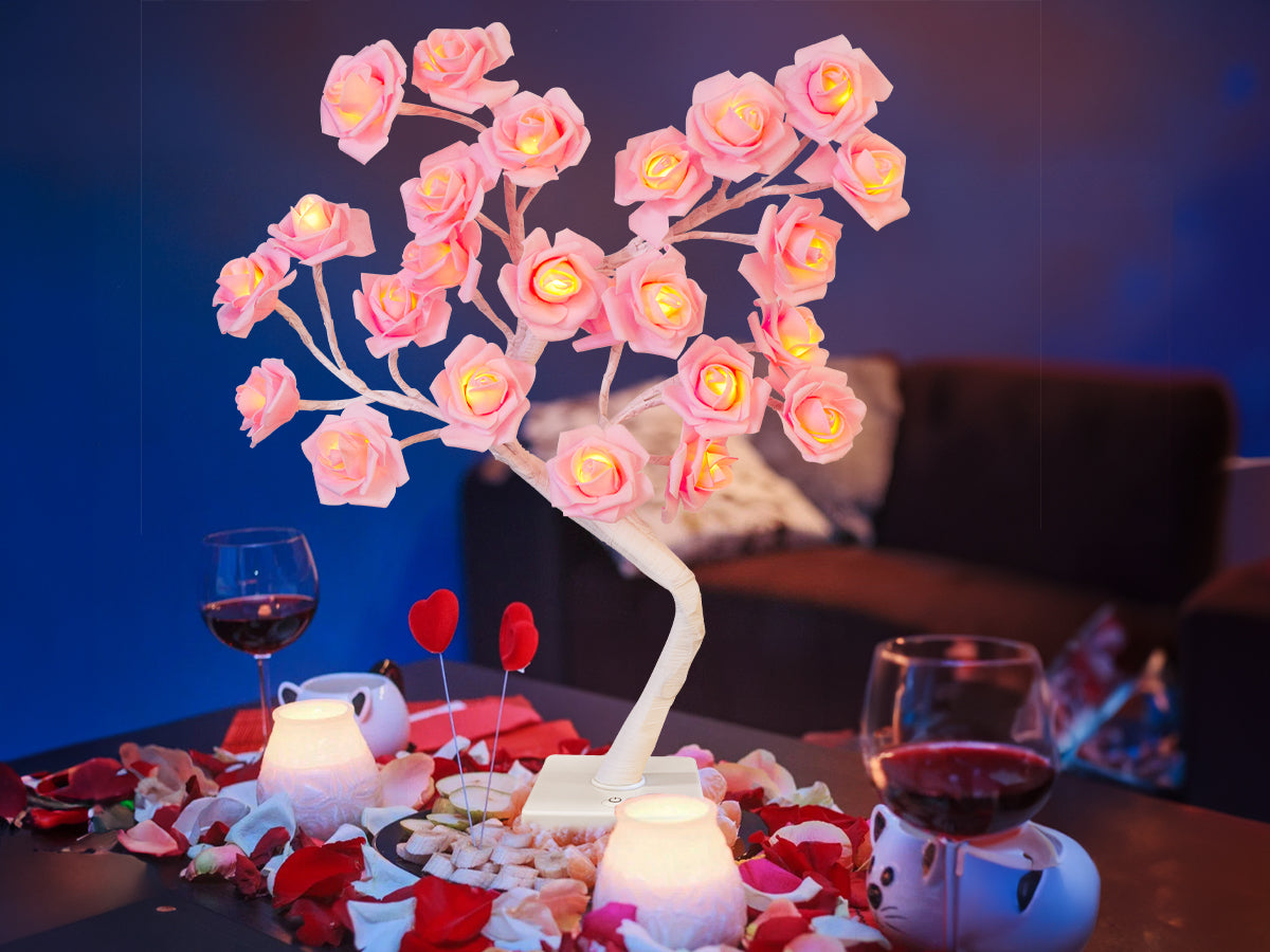 EAMBRITE Rose Flower Lamp