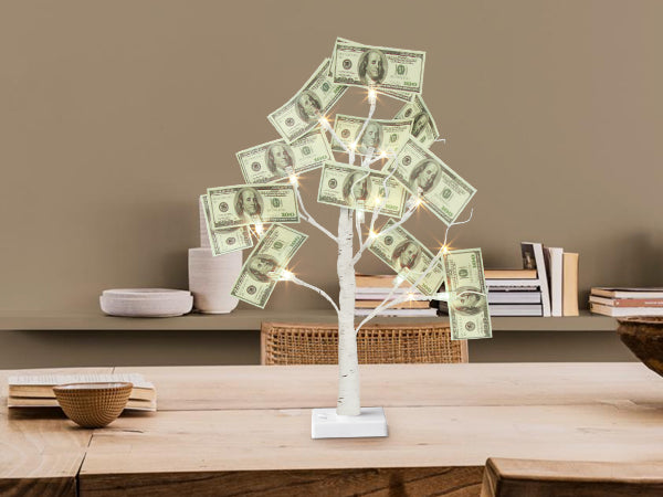 EAMBRITE Money Tree Gift Holder, Gift Card Tree 2FT 24LED