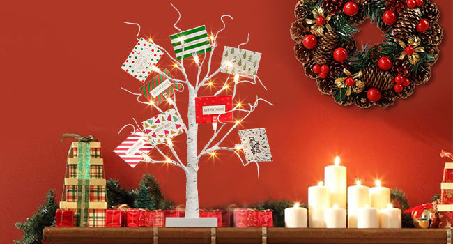 EAMBRITE Weihnachtsbaum mit Gutscheinen, Geldbaum - Geschenkhaltem