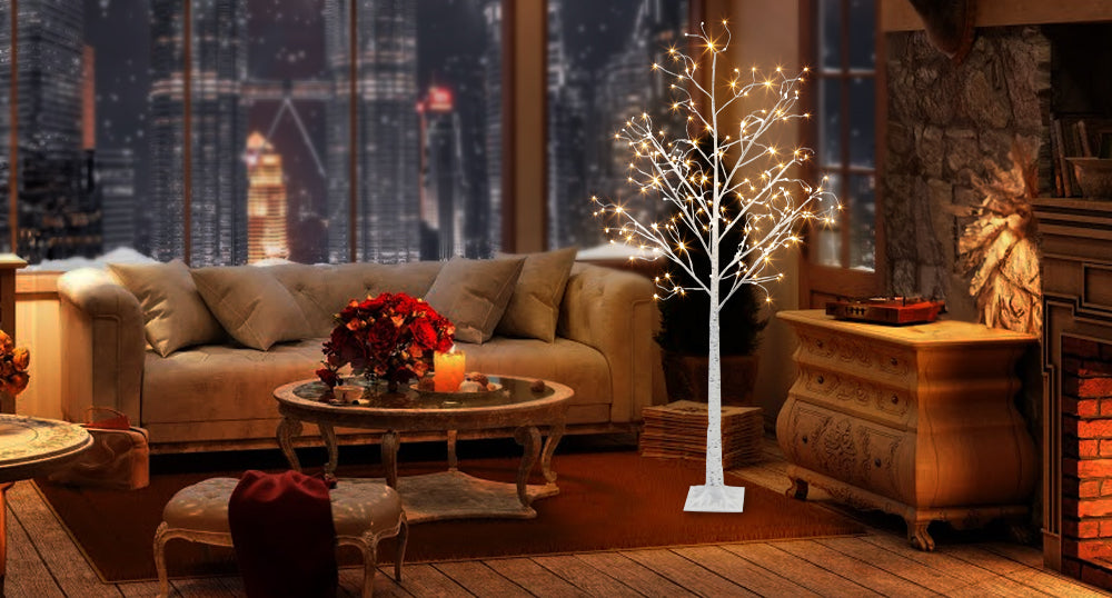 EAMBRITE 6FT Prelit Birch Tree