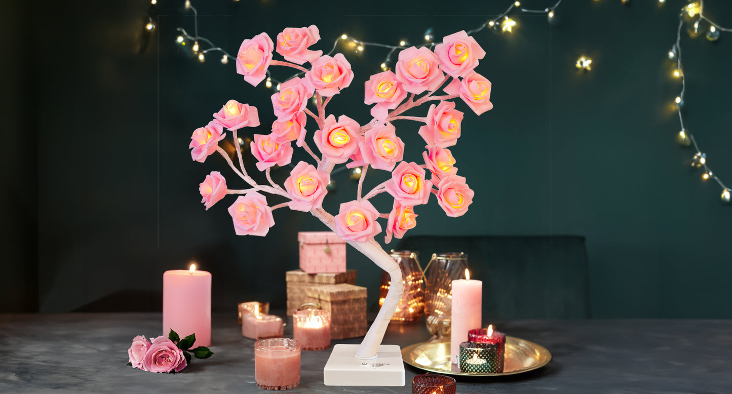 EAMBRITE Rose Flower Lamp