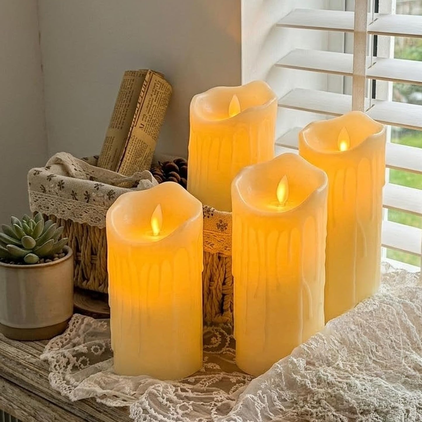 TETETATA Candle Lights with Battery Operated
