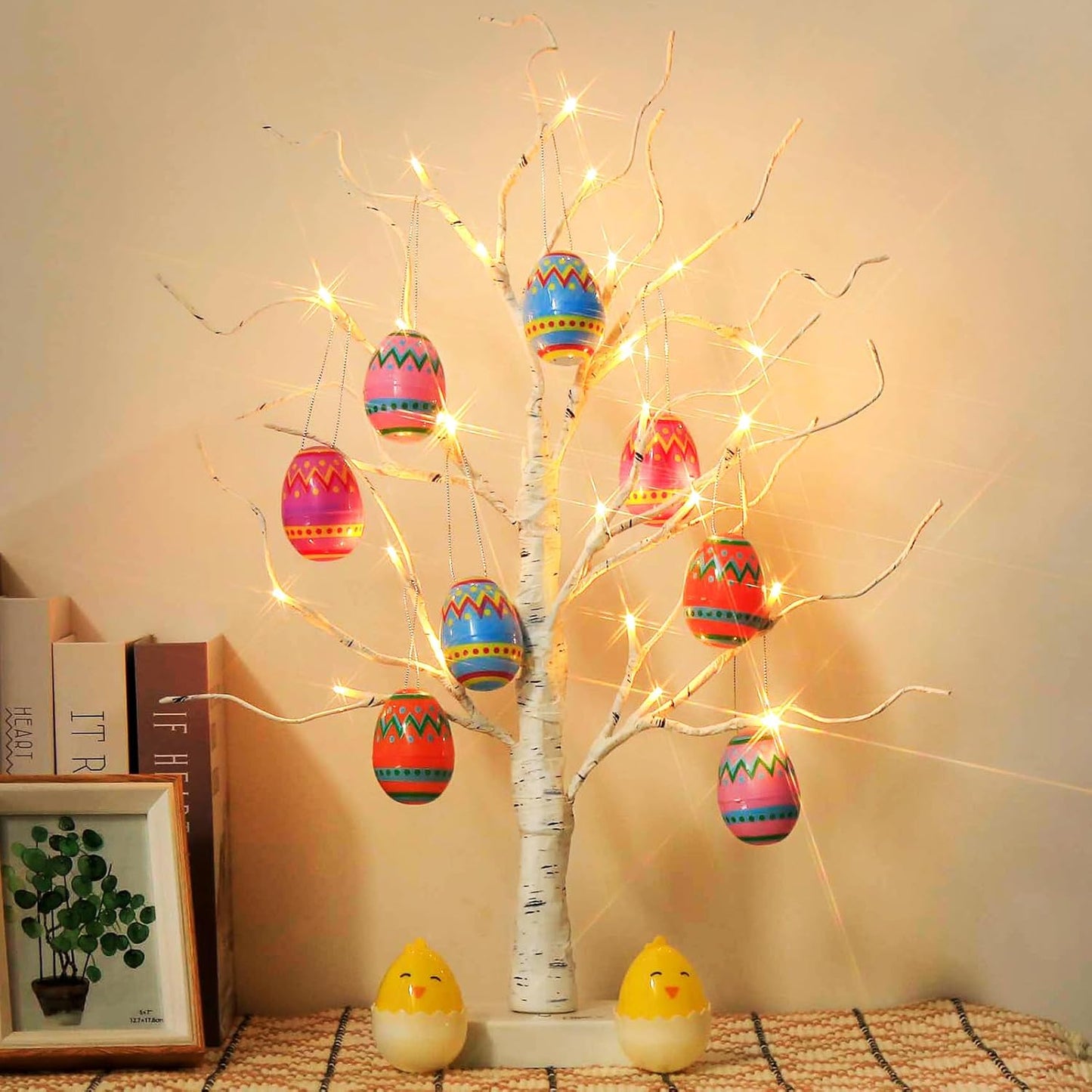 Sapin de Pâques EAMBRITE avec 10 œufs décoratifs