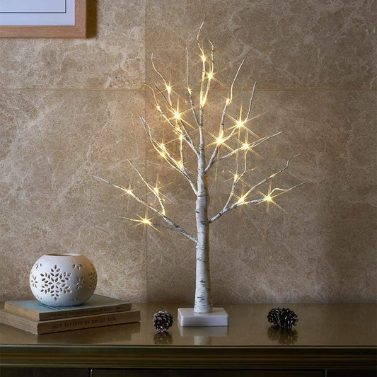 EAMBRITE Lighted Birch Tree Spring Decorations for Home White Birch Tree with Lights,