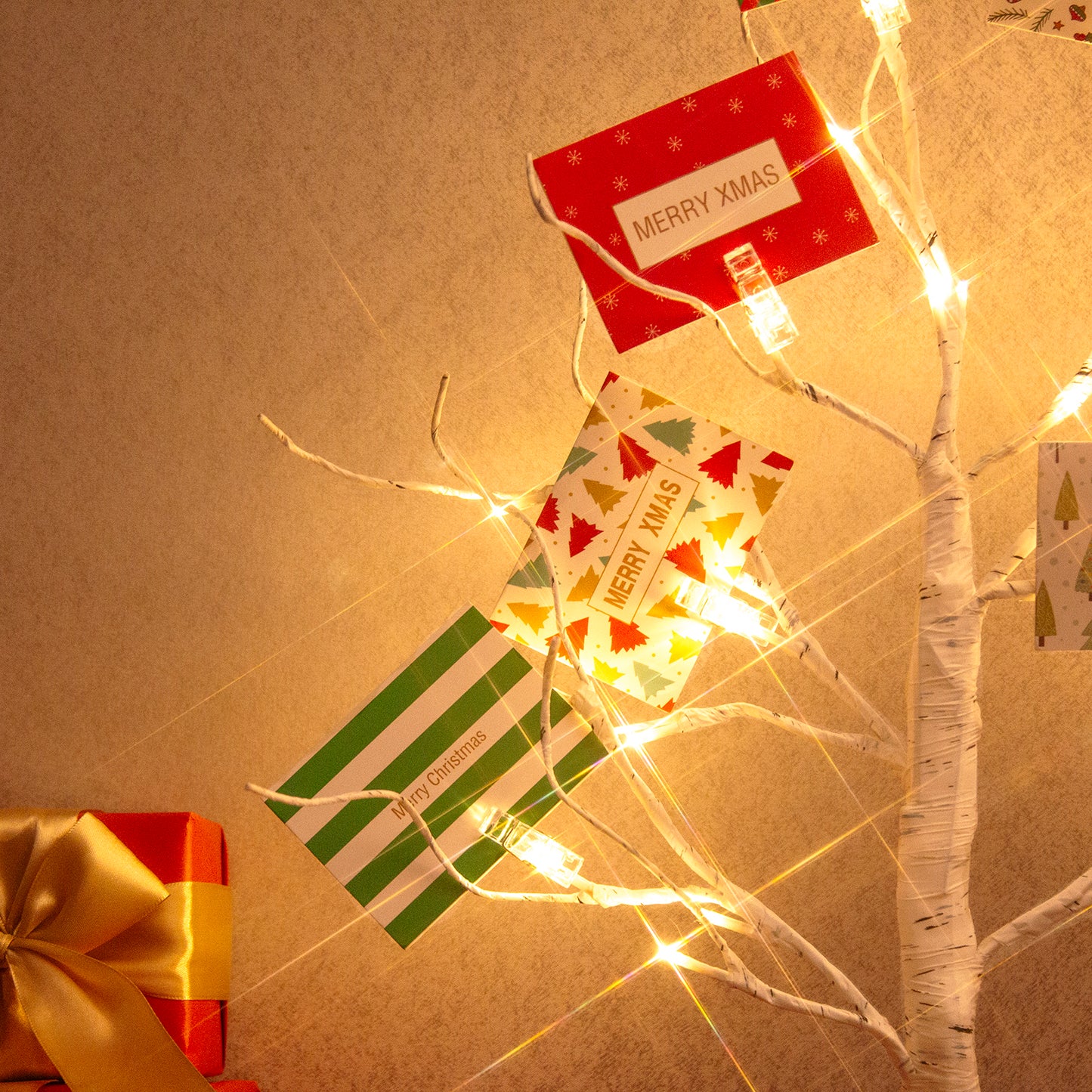 EAMBRITE Weihnachtsbaum mit Gutscheinen, Geldbaum - Geschenkhaltem
