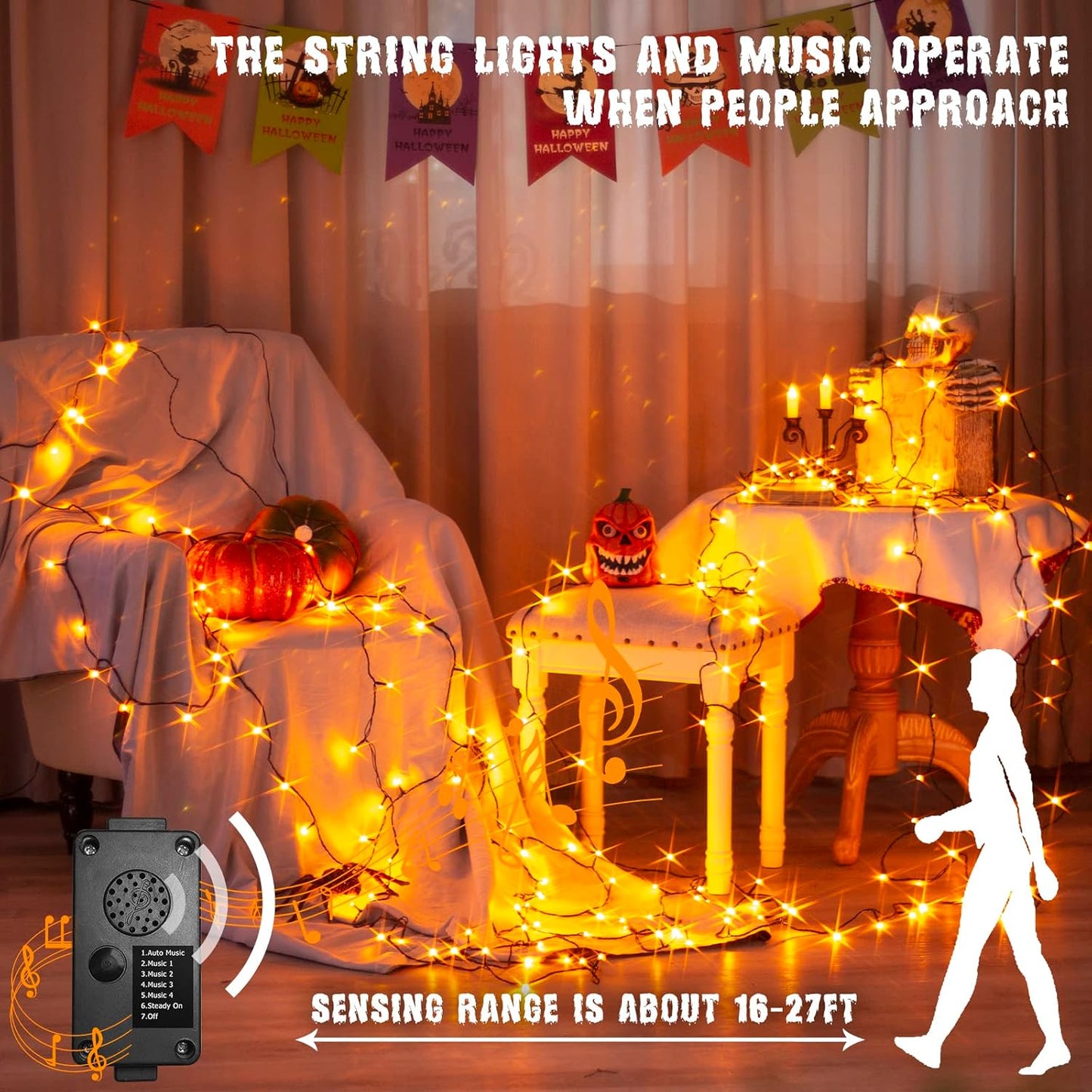 TETETATA Halloween Lights