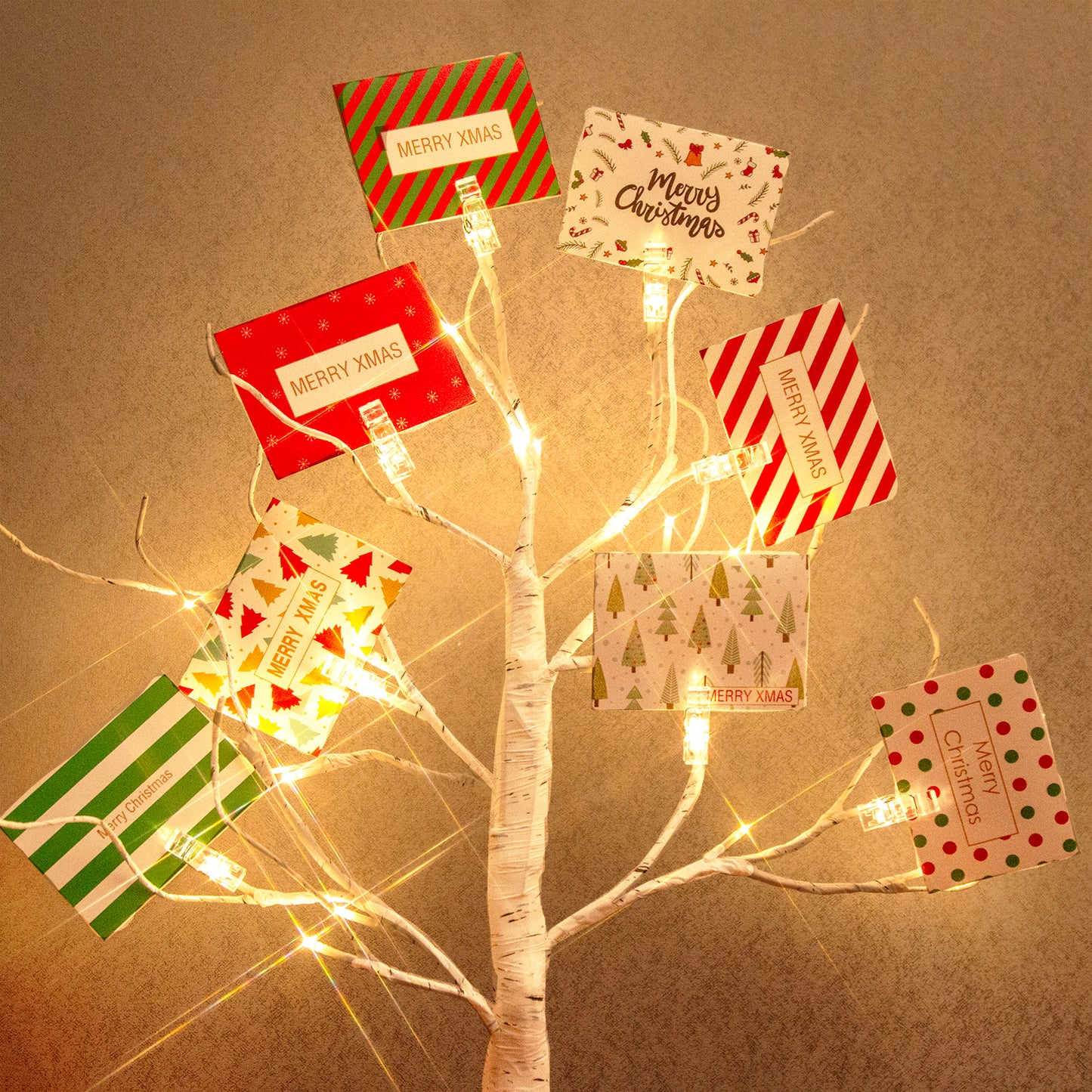 EAMBRITE Weihnachtsbaum mit Gutscheinen, Geldbaum - Geschenkhaltem