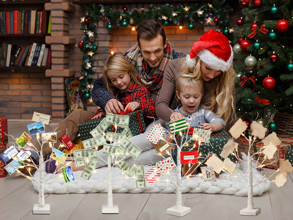 EAMBRITE Weihnachtsbaum mit Gutscheinen, Geldbaum - Geschenkhaltem