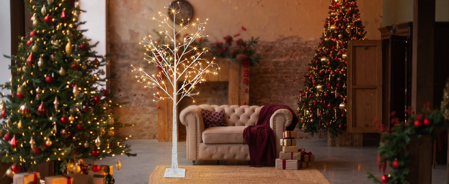EAMBRITE 6FT Prelit Birch Tree