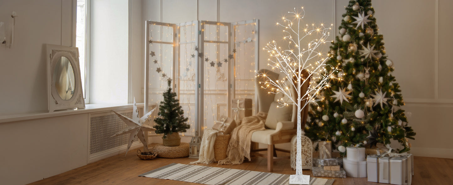 EAMBRITE 6FT Prelit Birch Tree