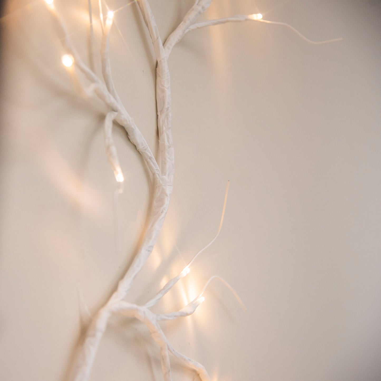  EAMBRITE Guirnaldas Blancas con Luces, Guirnaldas de Ramitas Iluminadas con 48 LED de 6 Pies, con Enchufe