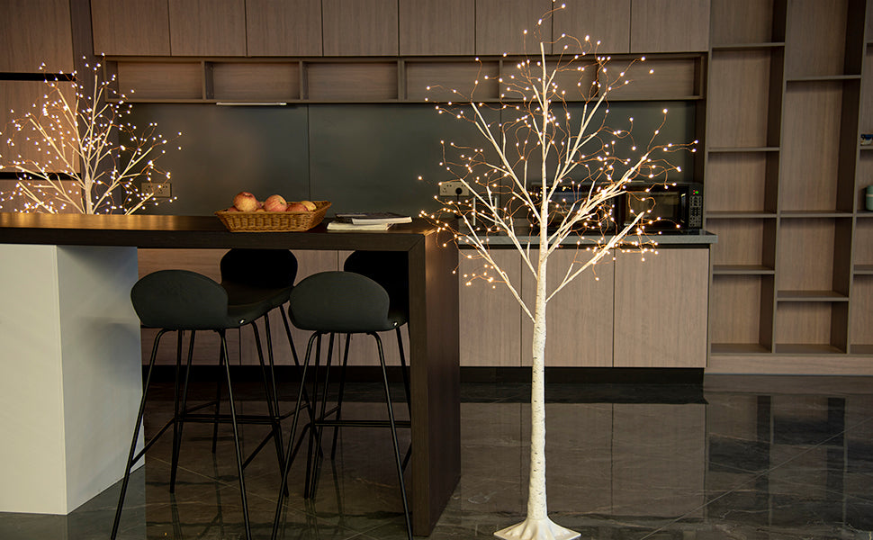EAMBRITE 6FT Prelit Birch Tree