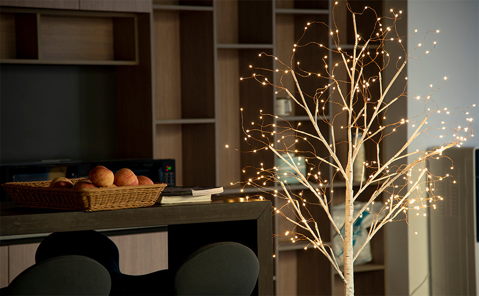 EAMBRITE 6FT Prelit Birch Tree