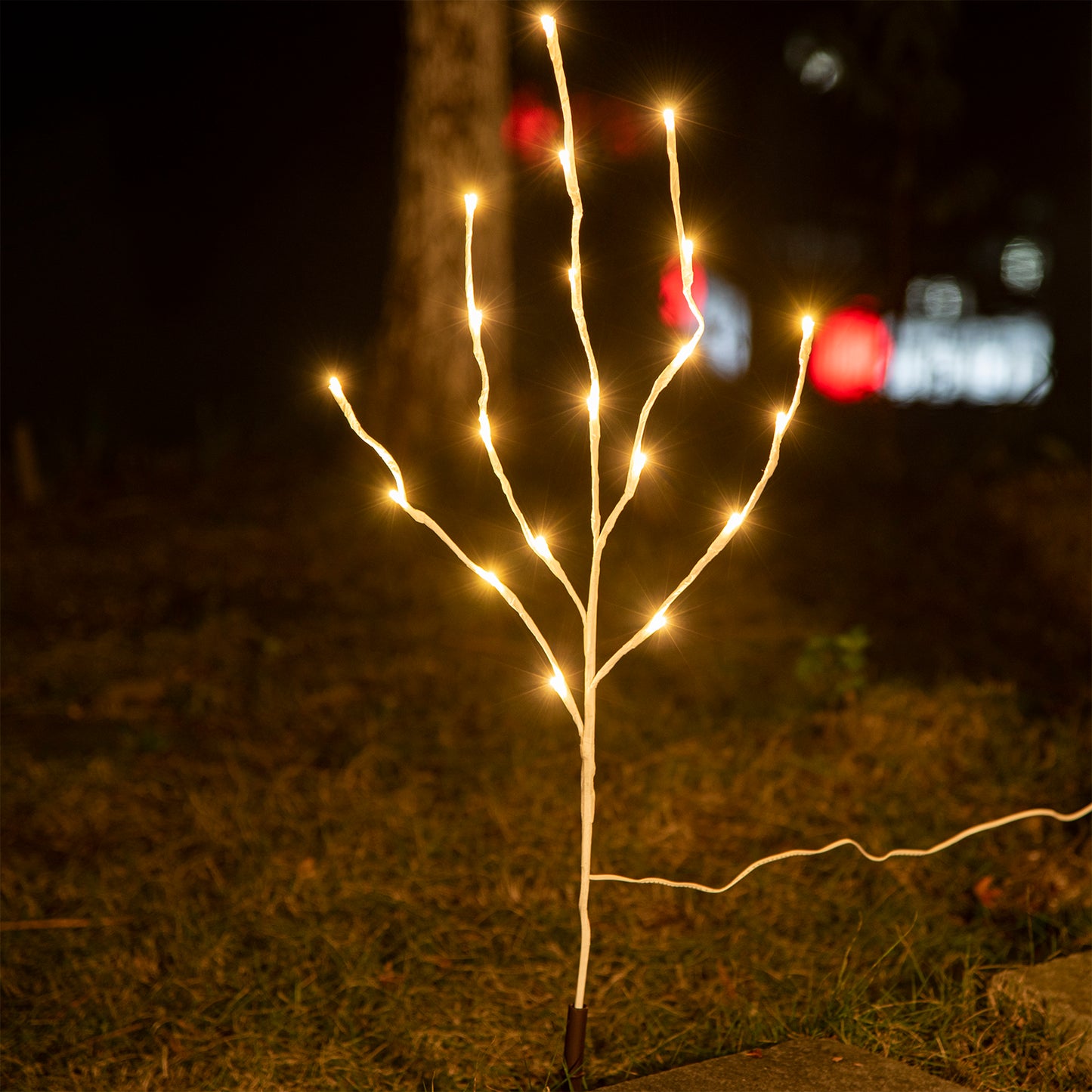  EAMBRITE Ramas Blancas Iluminadas, 30 Pulgadas, 60 LED