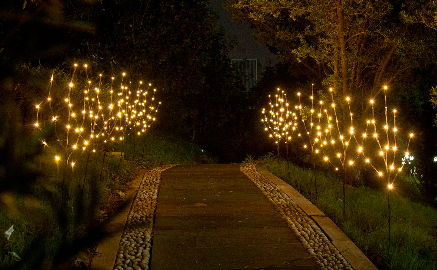 EAMBRITE 6PK Lighted Branches Brown Twig Stake